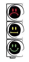Sketch of the city traffic light. vector