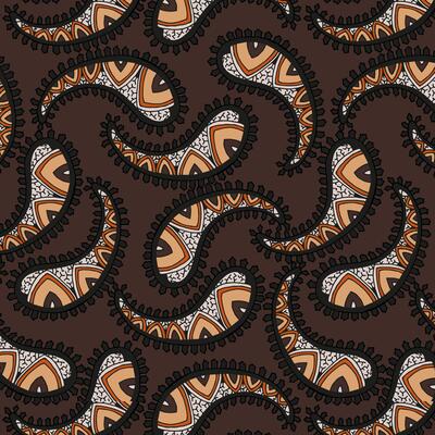 traditional ethnic paisley pattern on background