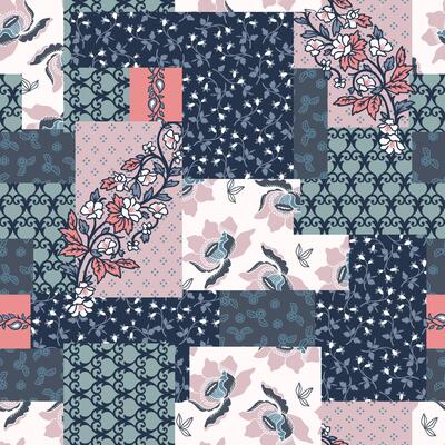 ethnic paisley vintage patchwork pattern