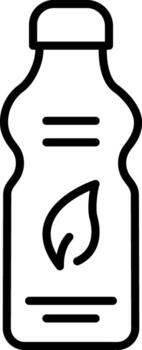A linear style icon representing reusable bottle vector
