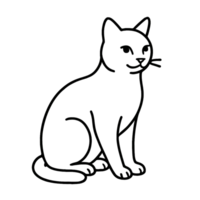 Cat Line Art png