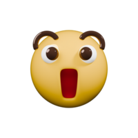 A yellow emoticion with a big mouth and eyes png