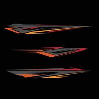 car wrapping sticker template design . car modification sticker. vector
