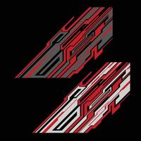 decal livery design for racing car body wraps. modern rally car decal livery vector