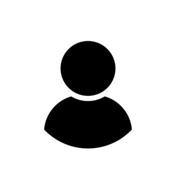 User profile flat icon with round white shape. Avatar sign, gender neutral silhouette, default user icon, Social media profile picture, user profile account dp sign, illustration. vector