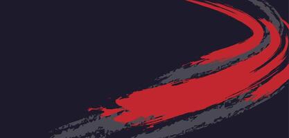 Rough Brush Stroke Pattern with Red and Charcoal Contrast vector