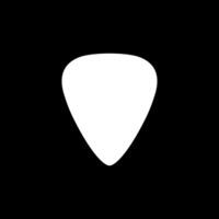 Guitar pick or Plectrum Silhouette, is a smal flat tool used to pluck, strum or play melody in the strings of a acoustic or electric guitar. Can use for Logo Gram, Pictogram, Apps, etc. vector