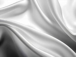 Elegant White Silk Drape Luxurious Texture Background photo