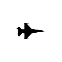 Silhouette Jet Fighter, Fighter aircraft are military aircraft designed primarily for air-to-air combat, can use for Logo Gram, Pictogram, Website or Graphic Design Element. BW and Flat Style vector