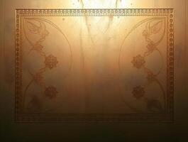 Elegant Gold Background Intricate Floral Design Texture photo