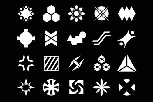 Cyberpunk HUD Interface Futuristic Abstract Elements for Tech and Sci-Fi UI Design vector