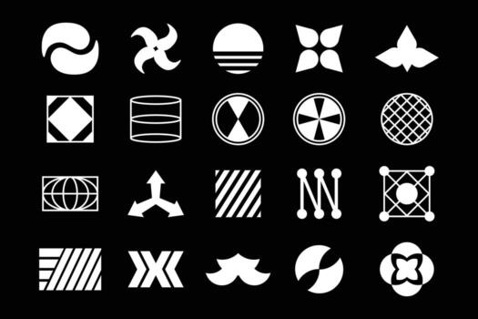 futurista ciencia ficción interfaz íconos hud elementos conjunto vector