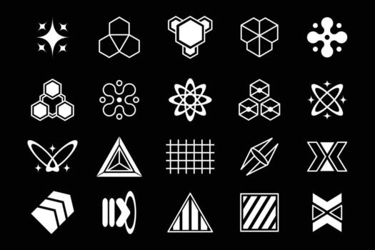 cyberpunk futurista hud tecnología interfaz elementos ciencia ficción vector