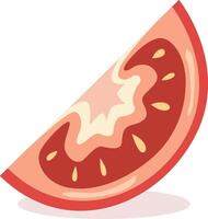 illustration of a watermelon slice vector