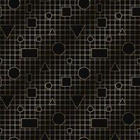 golde seamless ornamental luxury geometric pattern - outline art deco rich design. Repeatable elegant royal background. Symmetry endless print vector
