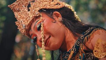 Elegant Close-up of a Female Javanese Performer video