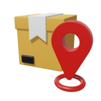 3D ICON DELIVERY LOCATION png
