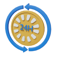 3D ICON CALL 24H DELIVERY png