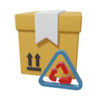 3D ICON RECYCLE BOX png