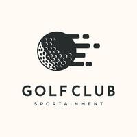 drive golf vintage logo minimalist illustration design, golf speed ball logo design vector
