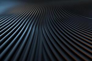 Curved lines of dark material create a captivating pattern, emphasizing texture and depth photo