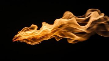 Stunning swirling flames create an artistic display against a dark background, capturing the essence of fire's dynamic movement photo