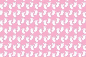 Baby footprint. Baby feet Isolated on white background vector