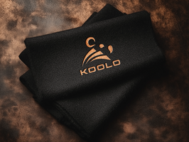 Embossed Leather Logo Mockup on Curled Black Paper Texture psd