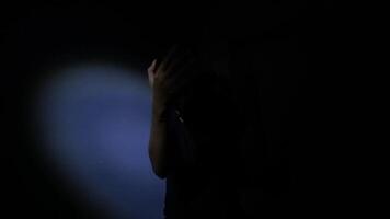 Silhouette of a Person in Soft Light video