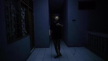 Bright Blue Light with Lens Flare Effects video