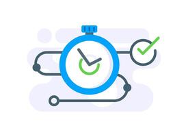 project timeline concept,flat design icon illustration vector