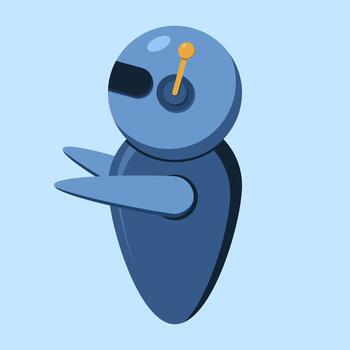 Isometric robot. Futuristic robot. Artificial intelligence robot. Isometric modern robot. Isometric technology. vector