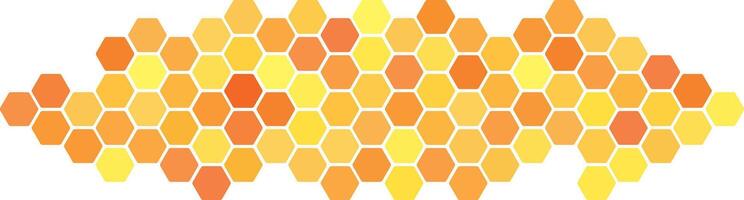 Honeycomb hexagon seamless pattern. Hexagon bee hive geometric texture vector