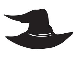 Halloween Witch Hat Outline vector