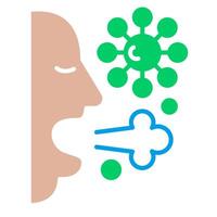 Infection via Droplets vector