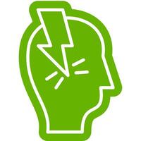 Psychological Tension Head Symbol vector