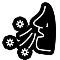 Flu Recovery Tracker Solid Icon vector