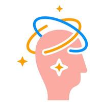 Mental Strain Icon Flat icon vector