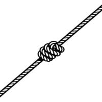 Special knot on a long rope vector