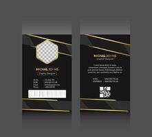 Luxury branding office collage and any place personal use admit card template vector