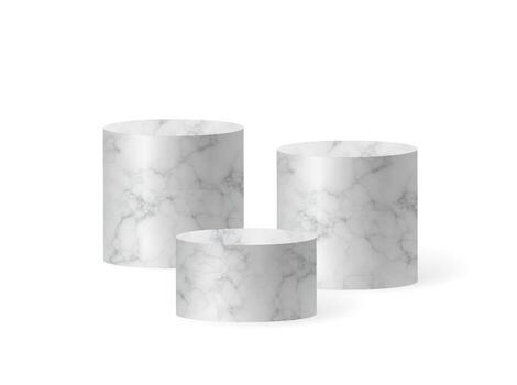 Abstract Cylinder Platform for Display Stand Scene vector