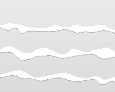 Torn paper edges. torn paper with ripped edges for web and print. vector