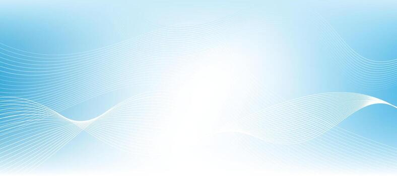 Abstract Blue Background with Flowing Lines Smooth Gradient, Wave Design, Digital Art, Minimalistic, Clean, Soft Texture, Contemporary Style vector