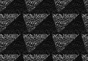 Hand drawn abstract stippling triangles seamless pattern, Ethnic and tribal handcrafted dotted texture background. Simple geometric graphic for textile, decoration, carpet vector