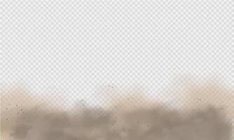 Dynamic Cloud of Dust and Sand in Motion vector
