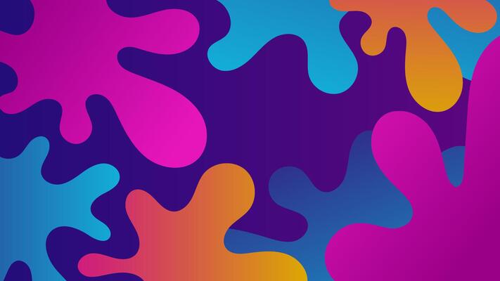 Liquid Violet Art with Dynamic Forms