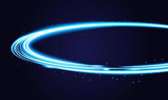 Futuristic Blue Light Swoosh for Web and Print vector
