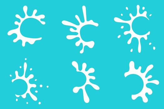 Milk circle badge and dairy labels with splashes and bolts. Milk badge with drop and splash for labels of package. vector