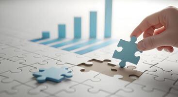 Puzzle and Graph photo