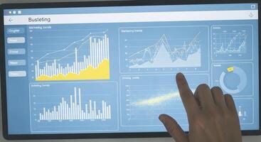 Data Trends on Screen photo